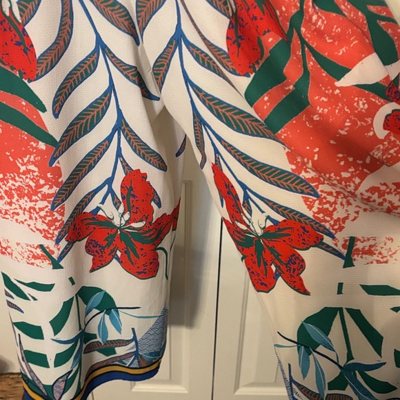 Flying Tomato Tropical Print Halter Jumpsuit-NWOT - Picture 3 of 7